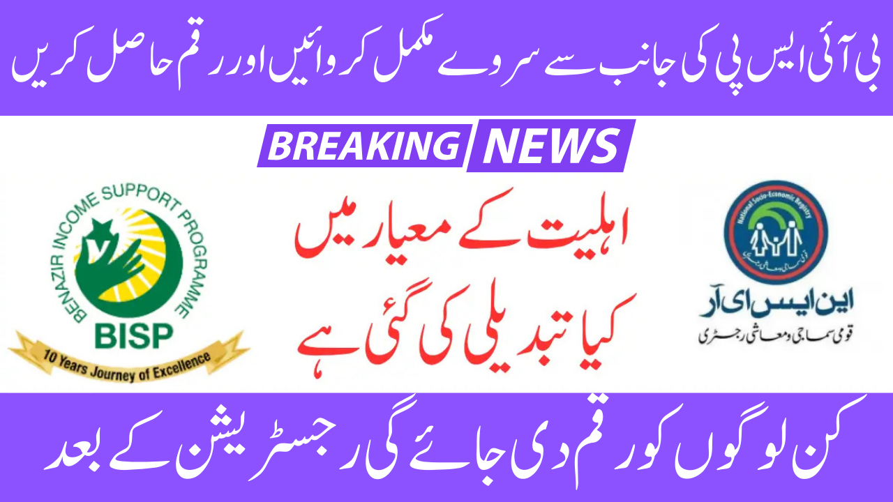 BISP Survey 2025 Beneficiary Payment Eligibility