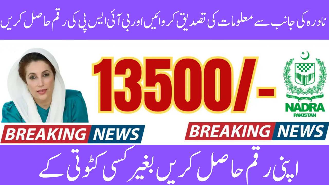 8171 Newly Registered Unverified Women\’s NADRA Biometric BISP 8171 Payment August 2025 Update