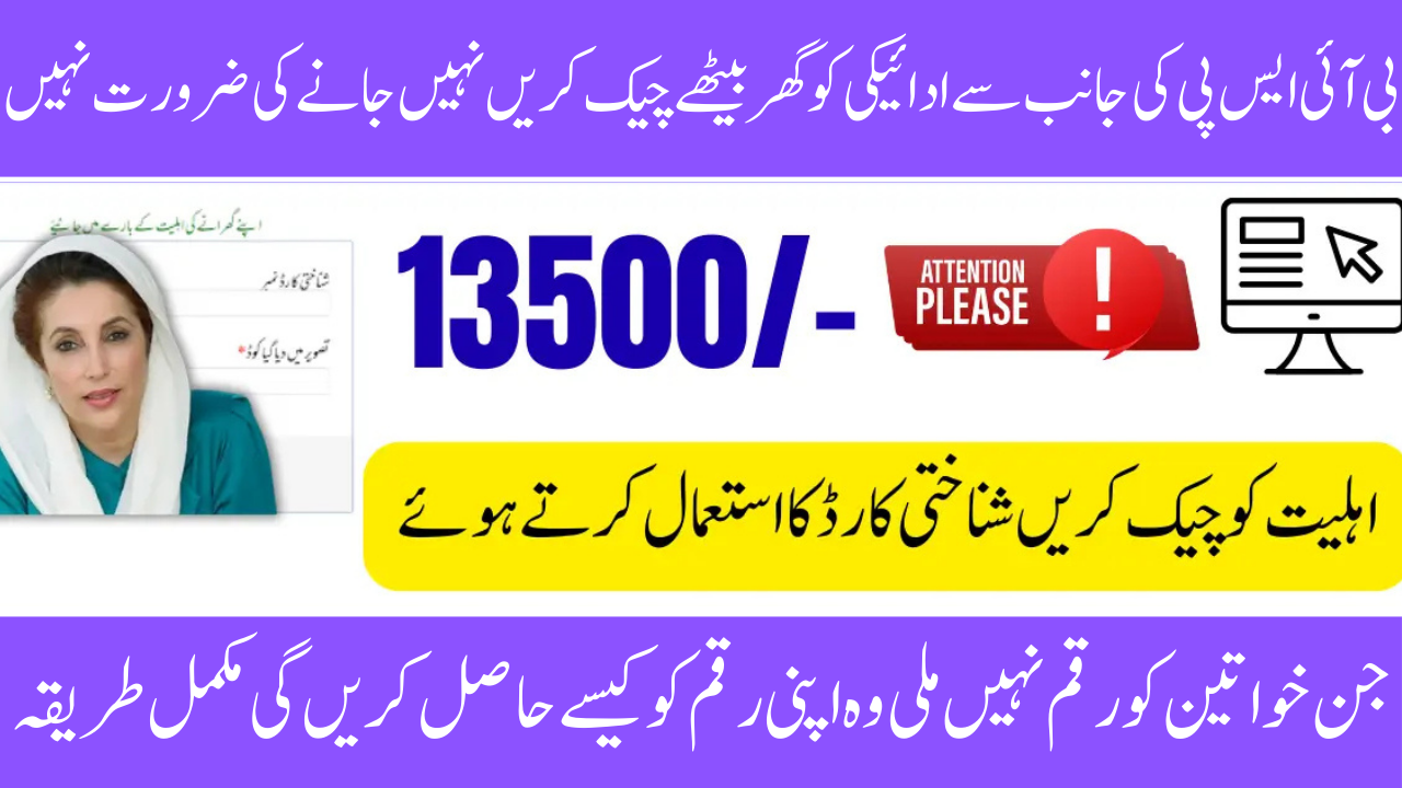 8171 Check the Complete Payment Process for Newly Registered Women with the BISP 8171 Web Portal Guide 2025