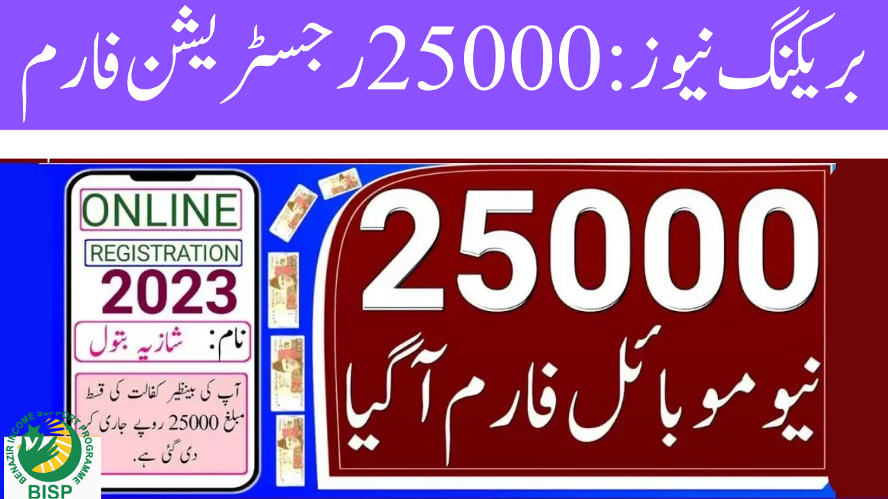 BISP 25,000 Online Registration 2025